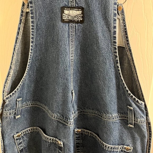 IKEDA Vintage 90s Denim Overalls, Large - Picture 4 of 8